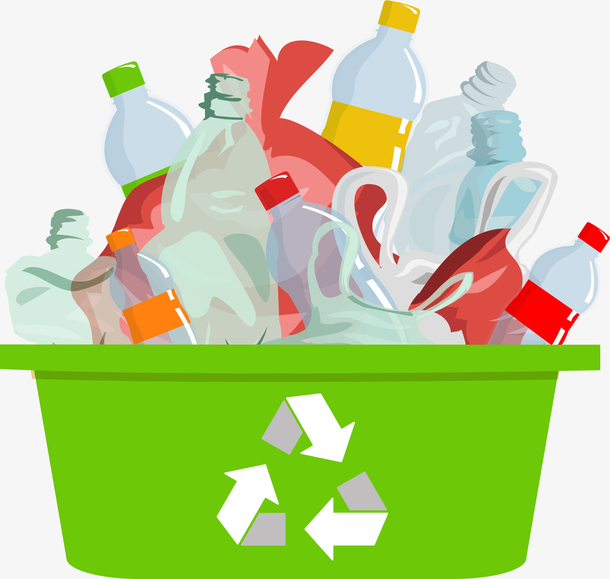 卡通垃圾回收环保回收箱